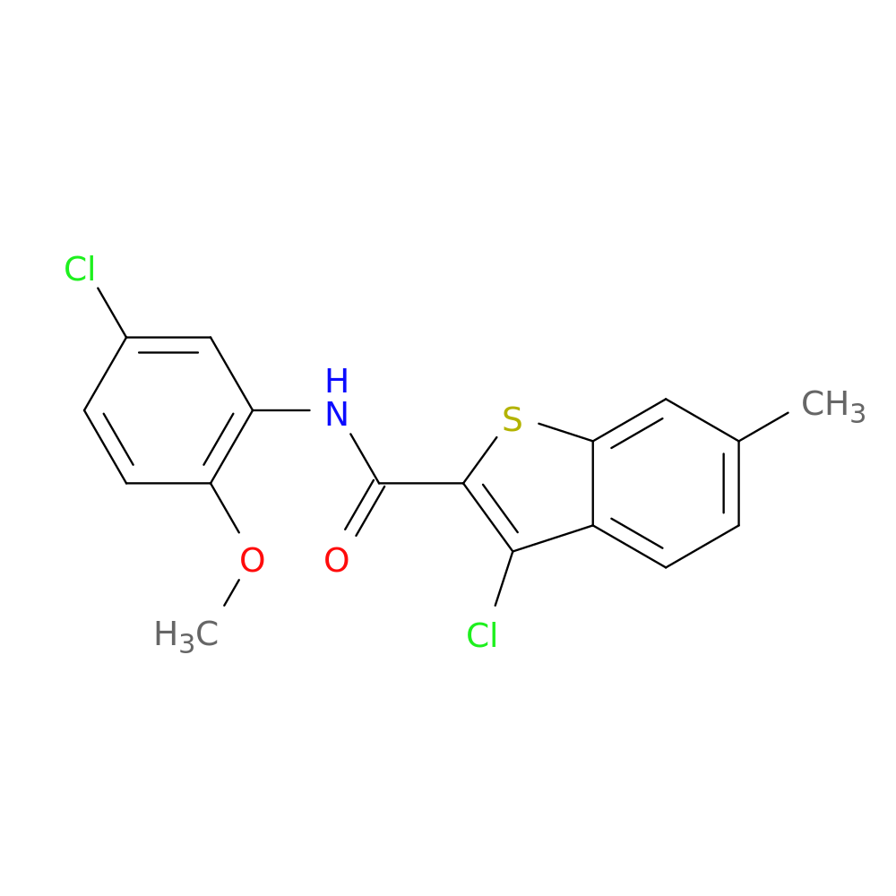 3-Chloro-N-(5-chloro-2-methoxyphenyl)-6-methylbenzo[b]thiophene-2-carboxamide