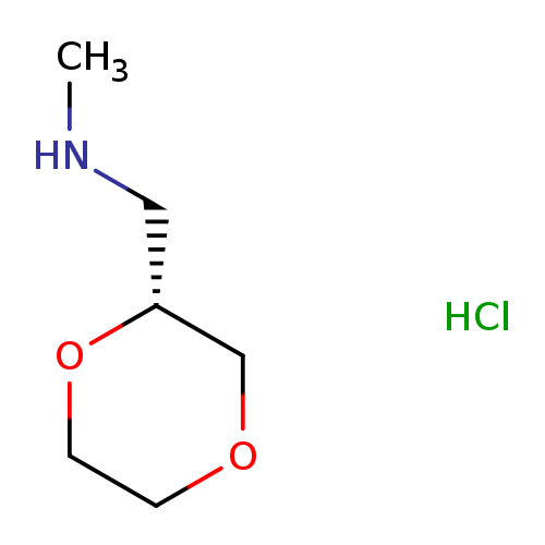 1,4-Dioxane-2-methanamine, N-methyl-, hydrochloride (1:1), (2R)-