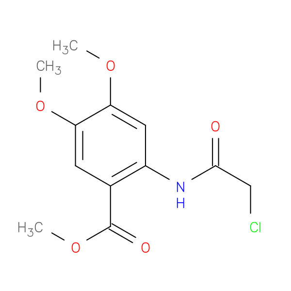 Benzoic acid, 2-[(2-chloroacetyl)amino]-4,5-dimethoxy-, methyl ester