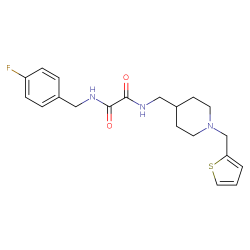 N'-[(4-fluorophenyl)methyl]-N-({1-[(thiophen-2-yl)methyl]piperidin-4-yl}methyl)ethanediamide