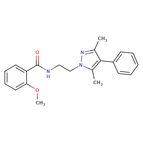 N-[2-(3,5-dimethyl-4-phenyl-1H-pyrazol-1-yl)ethyl]-2-methoxybenzamide