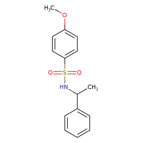 4-methoxy-N-(1-phenylethyl)benzene-1-sulfonamide