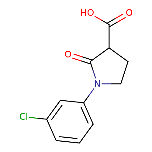 1-(3-Chlorophenyl)-2-oxopyrrolidine-3-carboxylic acid