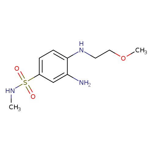 3-Amino-4-[(2-methoxyethyl)amino]-n-methylbenzene-1-sulfonamide