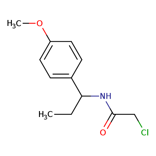2-chloro-N-[1-(4-methoxyphenyl)propyl]acetamide