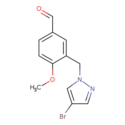 3-((4-Bromo-1H-pyrazol-1-yl)methyl)-4-methoxybenzaldehyde