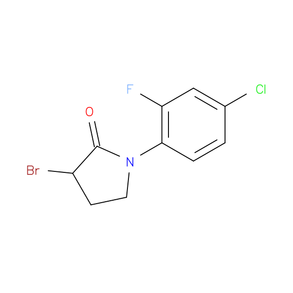 3-bromo-1-(4-chloro-2-fluorophenyl)pyrrolidin-2-one