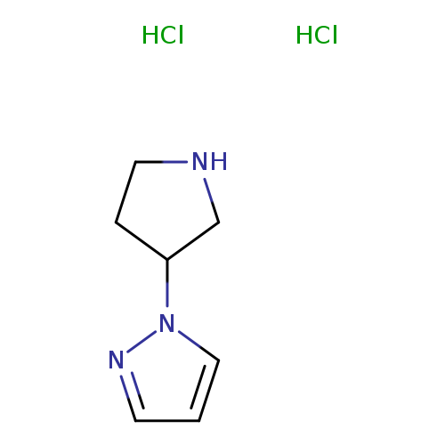 1H-Pyrazole, 1-(3-pyrrolidinyl)-, hydrochloride (1:2)