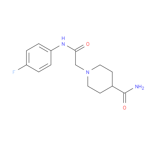 1-{[(4-fluorophenyl)carbamoyl]methyl}piperidine-4-carboxamide