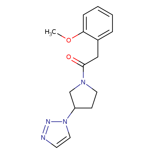 2-(2-methoxyphenyl)-1-[3-(1H-1,2,3-triazol-1-yl)pyrrolidin-1-yl]ethan-1-one