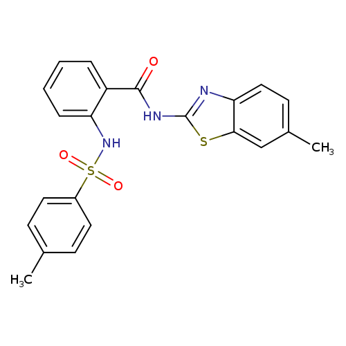 N-(6-methyl-1,3-benzothiazol-2-yl)-2-(4-methylbenzenesulfonamido)benzamide