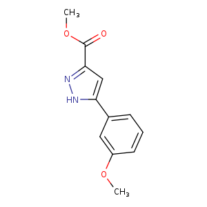 5-(3-Methoxy-phenyl)-2h-pyrazole-3-carboxylic acid methyl ester