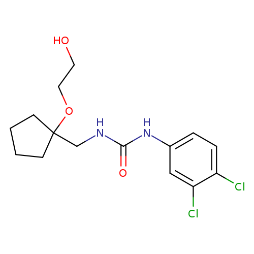 1-(3,4-dichlorophenyl)-3-{[1-(2-hydroxyethoxy)cyclopentyl]methyl}urea