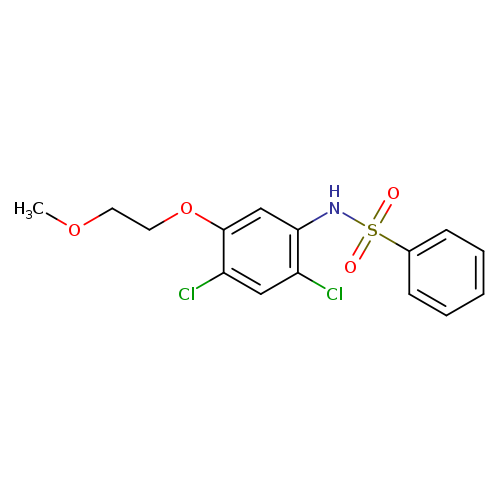 N-[2,4-dichloro-5-(2-methoxyethoxy)phenyl]benzenesulfonamide