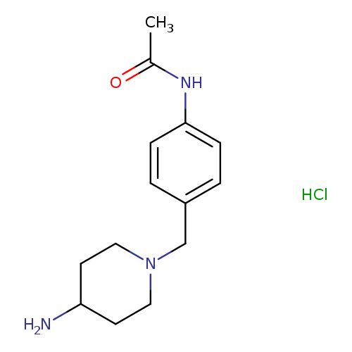 N-{4-[(4-aminopiperidin-1-yl)methyl]phenyl}acetamide hydrochloride