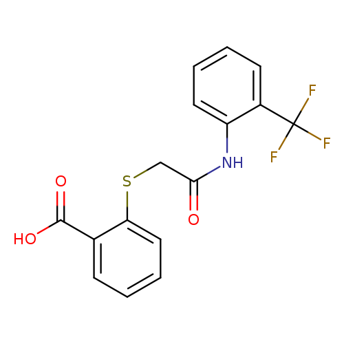 2-[(2-Trifluoromethyl-phenylcarbamoyl)-methylsulfanyl]-benzoic acid
