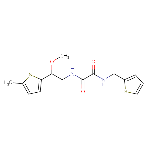 N-[2-methoxy-2-(5-methylthiophen-2-yl)ethyl]-N'-[(thiophen-2-yl)methyl]ethanediamide
