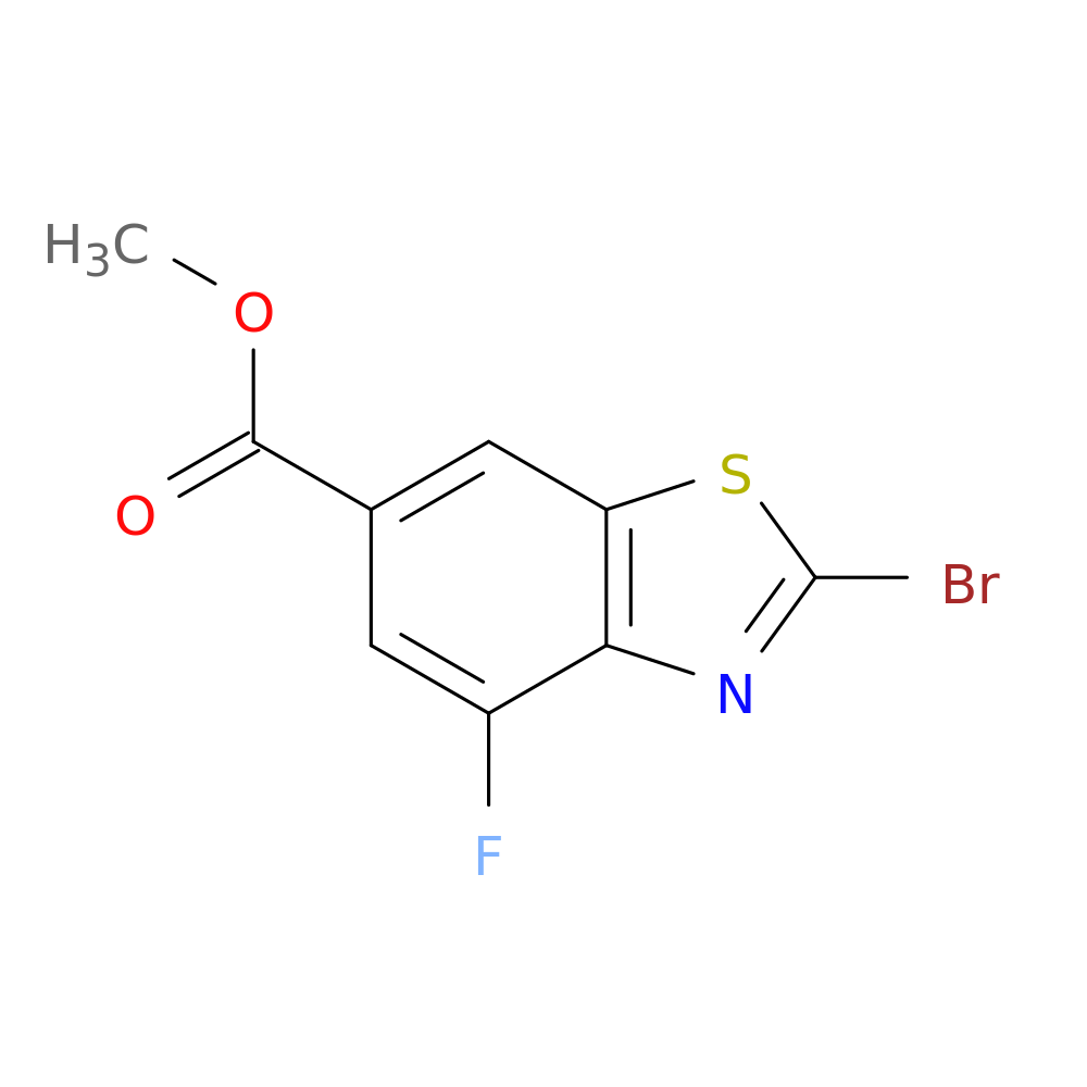 Methyl 2-bromo-4-fluorobenzo[d]thiazole-6-carboxylate