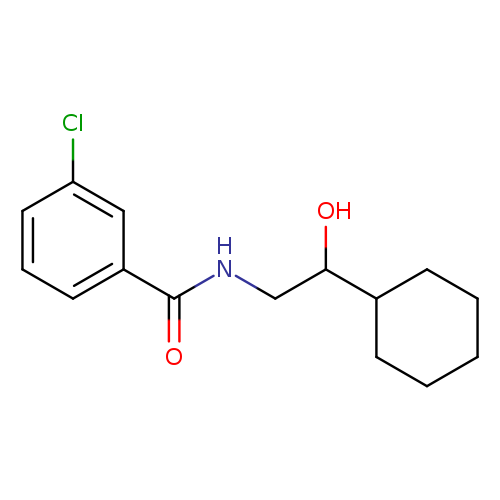 3-chloro-N-(2-cyclohexyl-2-hydroxyethyl)benzamide