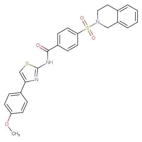 N-[4-(4-methoxyphenyl)-1,3-thiazol-2-yl]-4-(1,2,3,4-tetrahydroisoquinoline-2-sulfonyl)benzamide