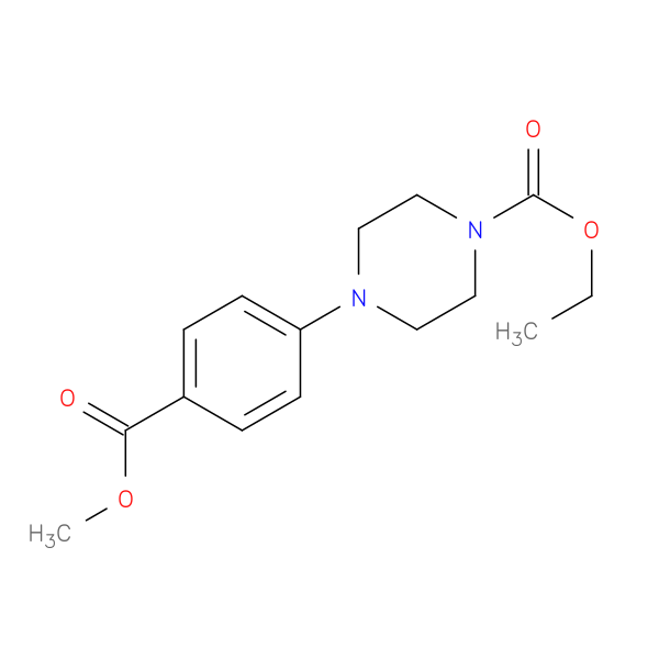 Ethyl 4-[4-(methoxycarbonyl)phenyl]tetrahydro-1(2h)-pyrazinecarboxylate