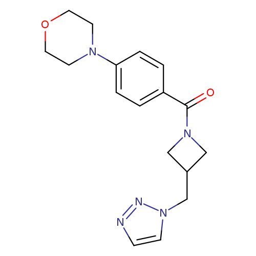 4-(4-{3-[(1H-1,2,3-triazol-1-yl)methyl]azetidine-1-carbonyl}phenyl)morpholine