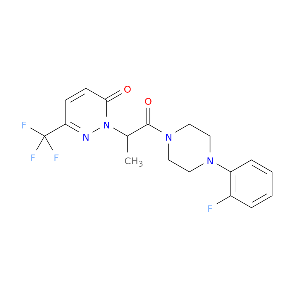 2-{1-[4-(2-fluorophenyl)piperazin-1-yl]-1-oxopropan-2-yl}-6-(trifluoromethyl)-2,3-dihydropyridazin-3-one