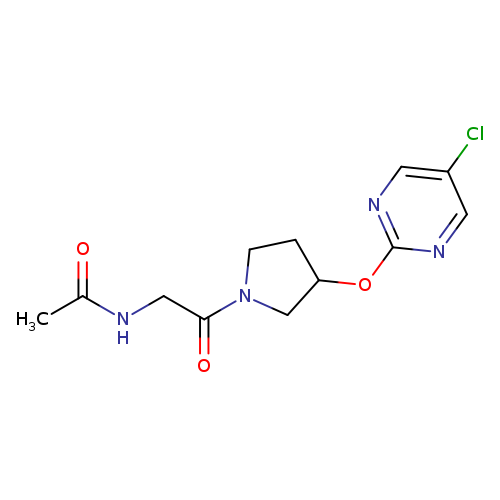 N-(2-{3-[(5-chloropyrimidin-2-yl)oxy]pyrrolidin-1-yl}-2-oxoethyl)acetamide
