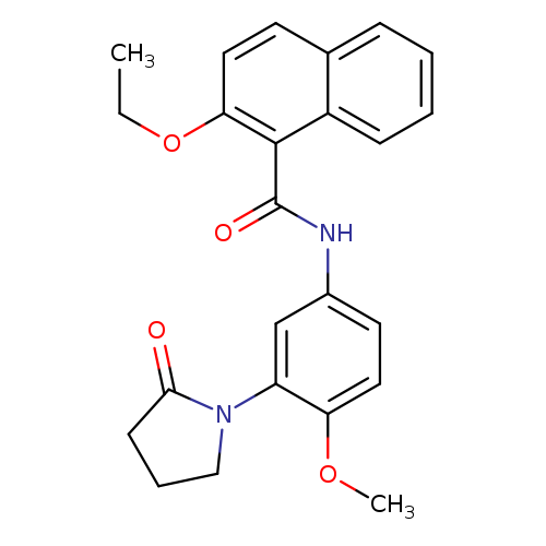 2-ethoxy-N-[4-methoxy-3-(2-oxopyrrolidin-1-yl)phenyl]naphthalene-1-carboxamide