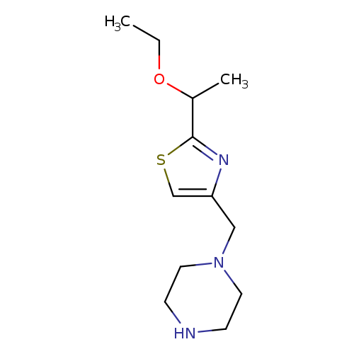 1-{[2-(1-ethoxyethyl)-1,3-thiazol-4-yl]methyl}piperazine