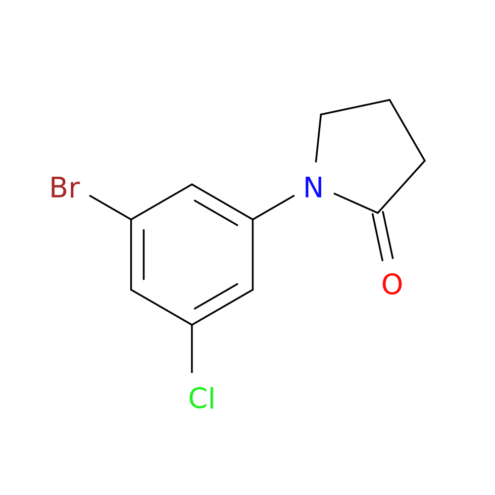 1-(3-Bromo-5-chlorophenyl)pyrrolidin-2-one