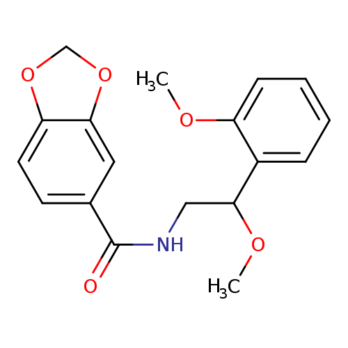 N-[2-methoxy-2-(2-methoxyphenyl)ethyl]-2H-1,3-benzodioxole-5-carboxamide
