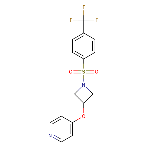 4-({1-[4-(trifluoromethyl)benzenesulfonyl]azetidin-3-yl}oxy)pyridine