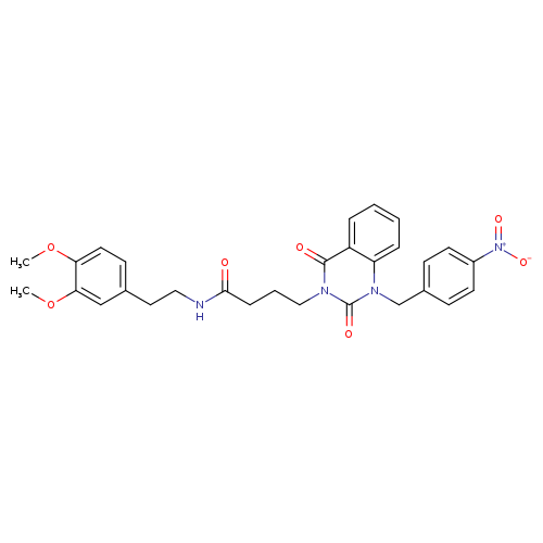 N-[2-(3,4-dimethoxyphenyl)ethyl]-4-{1-[(4-nitrophenyl)methyl]-2,4-dioxo-1,2,3,4-tetrahydroquinazolin-3-yl}butanamide