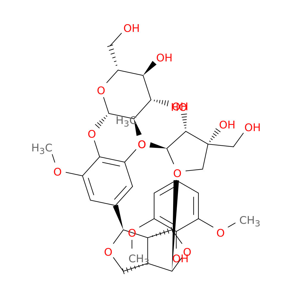 (-)-Syringaresnol-4-O-β-D-apiofuranosyl-(1→2)-β-D-glucopyranoside