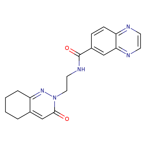 N-[2-(3-oxo-2,3,5,6,7,8-hexahydrocinnolin-2-yl)ethyl]quinoxaline-6-carboxamide