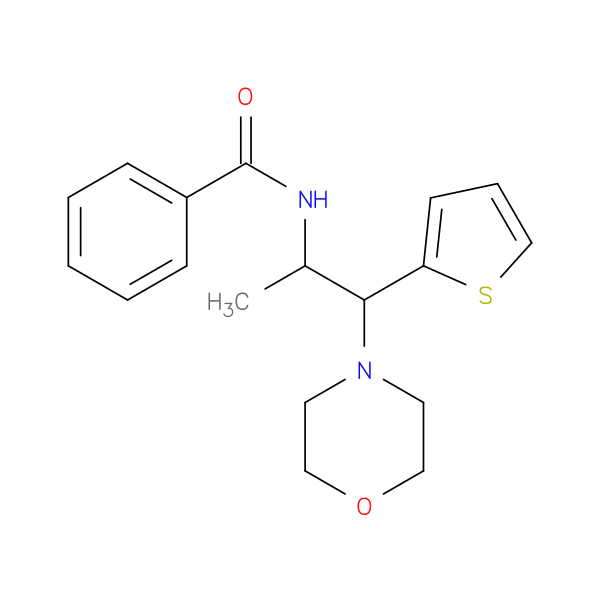 N-[1-(morpholin-4-yl)-1-(thiophen-2-yl)propan-2-yl]benzamide