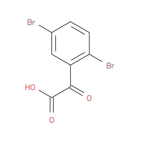 Benzeneacetic acid, 2,5-dibromo-alpha-oxo-
