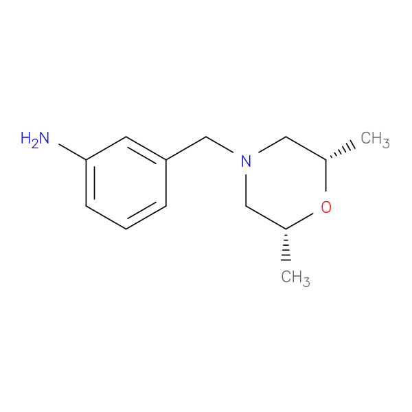 3-{[(2R,6S)-2,6-dimethylmorpholin-4-yl]methyl}aniline