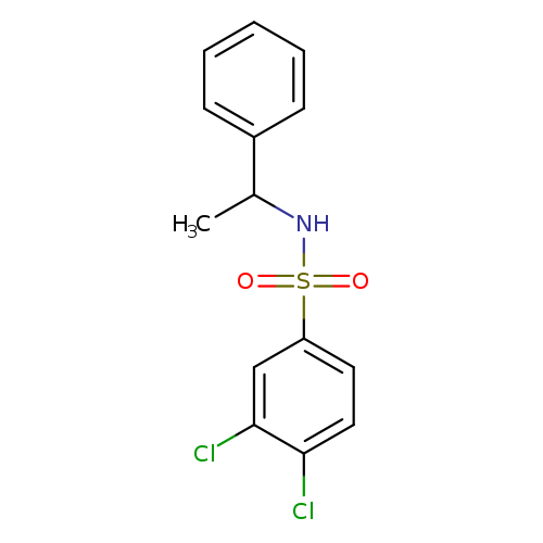 3,4-dichloro-N-(1-phenylethyl)benzene-1-sulfonamide