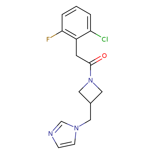 2-(2-chloro-6-fluorophenyl)-1-{3-[(1H-imidazol-1-yl)methyl]azetidin-1-yl}ethan-1-one