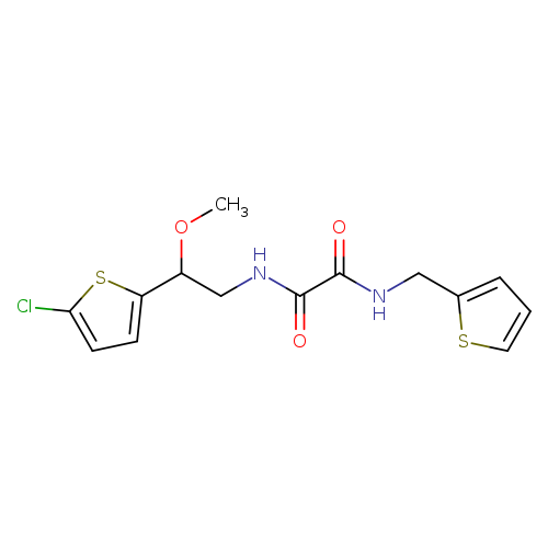 N-[2-(5-chlorothiophen-2-yl)-2-methoxyethyl]-N'-[(thiophen-2-yl)methyl]ethanediamide