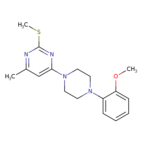 4-[4-(2-methoxyphenyl)piperazin-1-yl]-6-methyl-2-(methylsulfanyl)pyrimidine