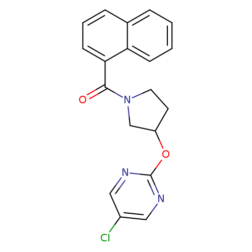 5-chloro-2-{[1-(naphthalene-1-carbonyl)pyrrolidin-3-yl]oxy}pyrimidine
