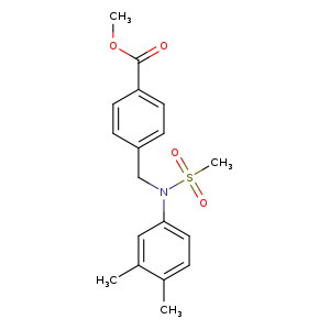Methyl 4-([(3,4-dimethylphenyl)(methylsulfonyl)amino]methyl)benzoate