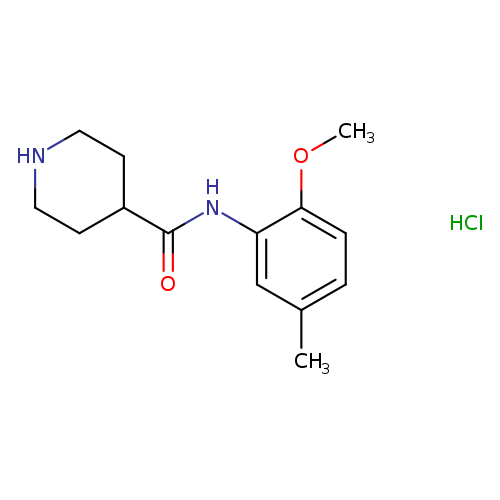 N-(2-methoxy-5-methylphenyl)piperidine-4-carboxamidehydrochloride