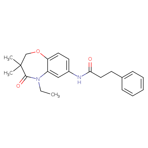 N-(5-ethyl-3,3-dimethyl-4-oxo-2,3,4,5-tetrahydro-1,5-benzoxazepin-7-yl)-3-phenylpropanamide