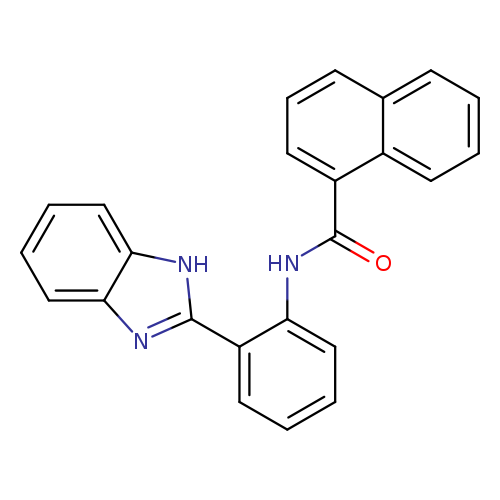N-[2-(1H-1,3-benzodiazol-2-yl)phenyl]naphthalene-1-carboxamide