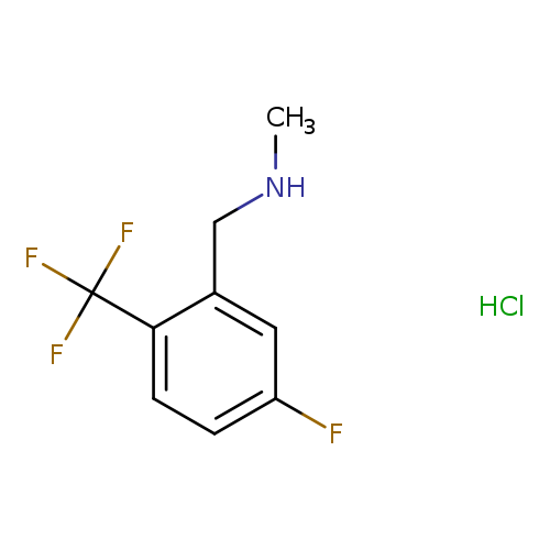 {[5-fluoro-2-(trifluoromethyl)phenyl]methyl}(methyl)amine hydrochloride