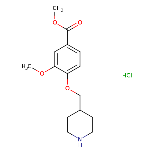 methyl 3-methoxy-4-[(piperidin-4-yl)methoxy]benzoate hydrochloride